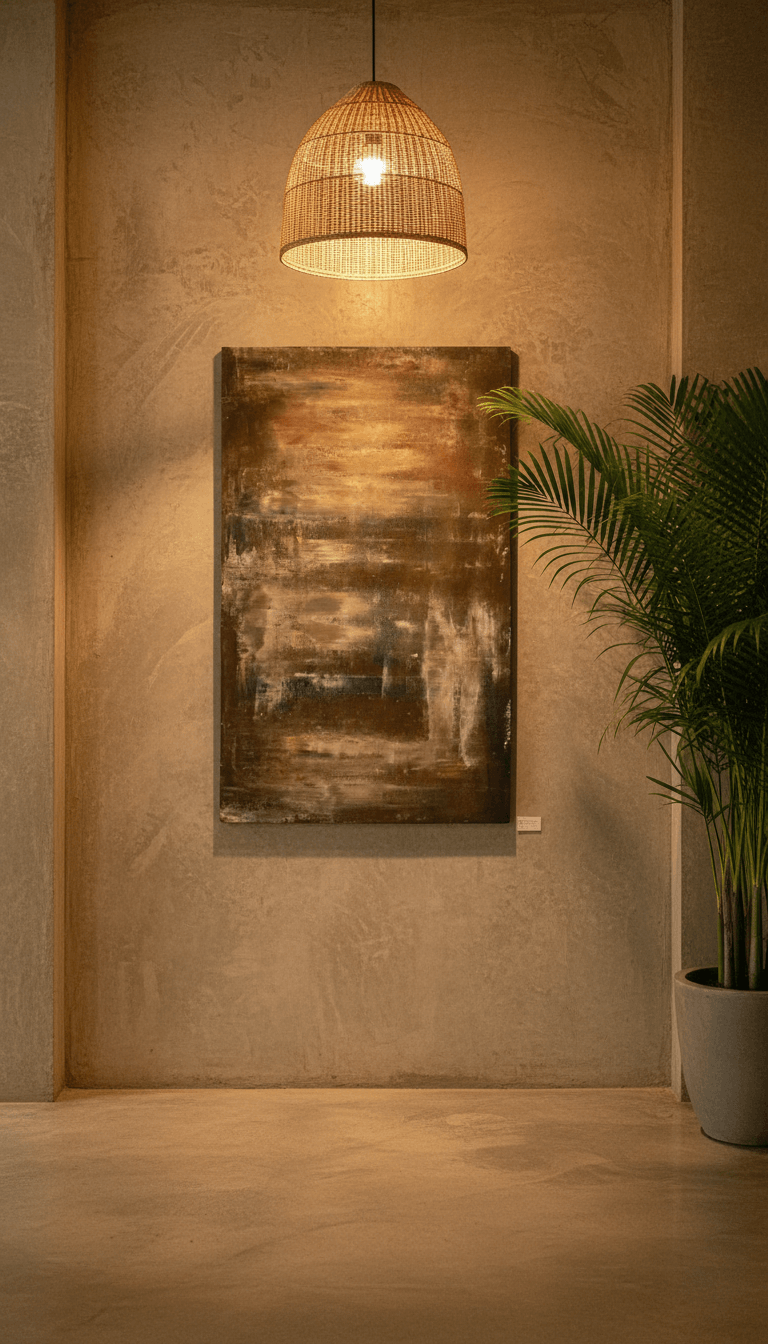 Salty Rust IV in tropical hotel interior