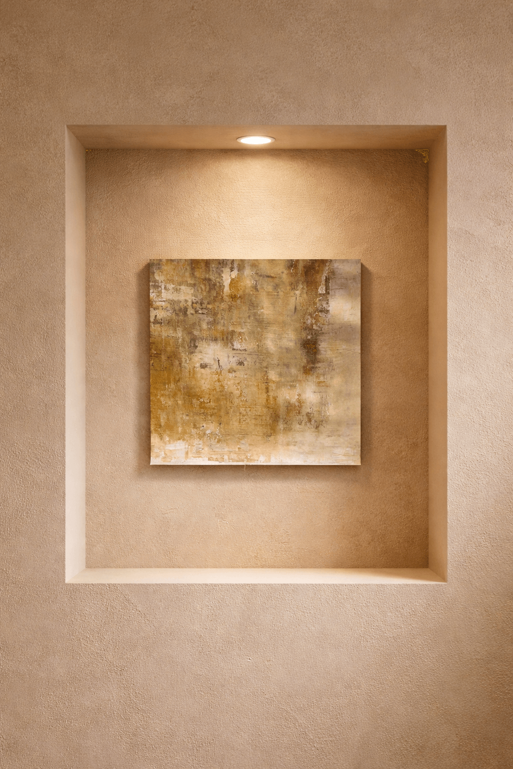 Zenith Fields VI - Bleached Distance in interior setting