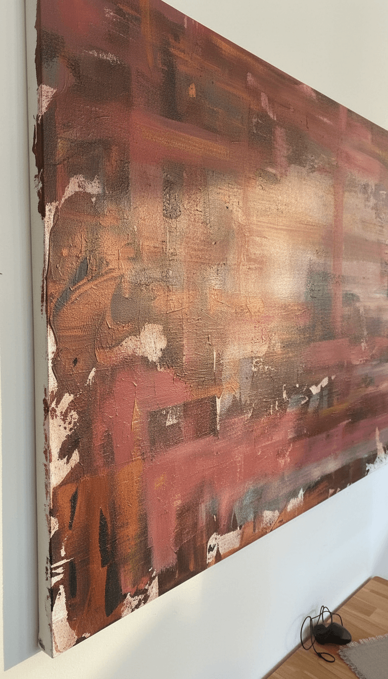 Red Tension I, close-up texture