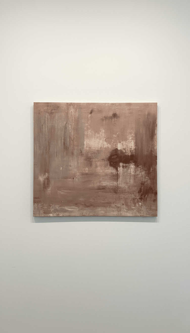 Blush Silence I - Soft Horizon, 104 x 94 cm