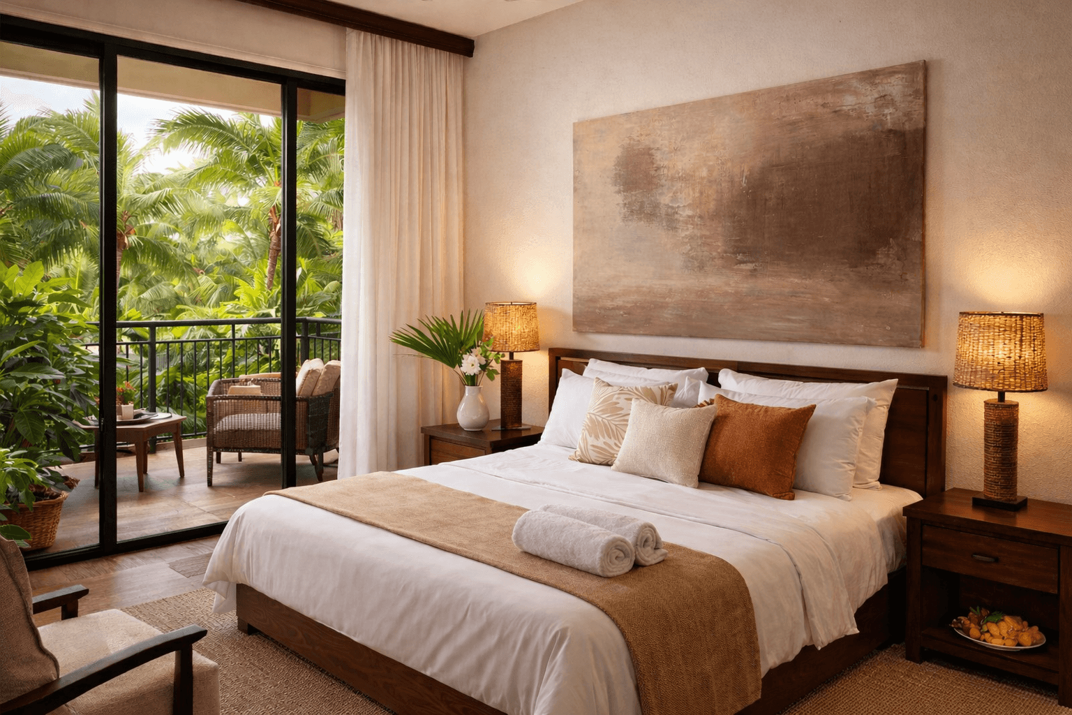 Blush Silence III - Still Heat in tropical hotel interior