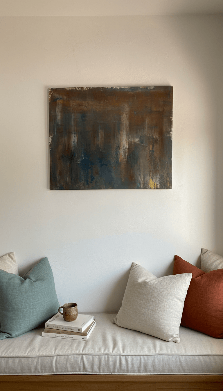 Salty Rust V in tropical hotel interior