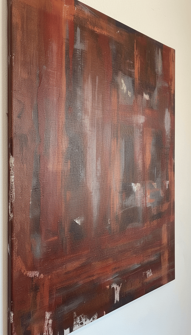 Red Tension III, close-up texture