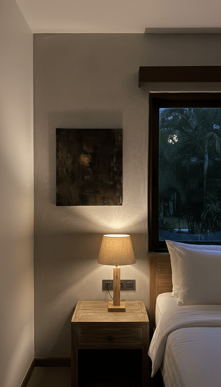 Whispers of Light III in tropical hotel interior